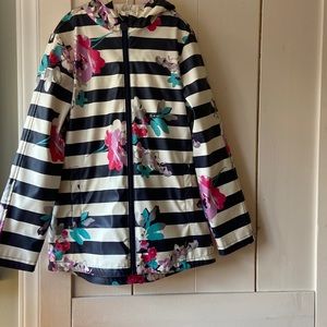 Joules Fleece Lined Girl Raincoat with Hood